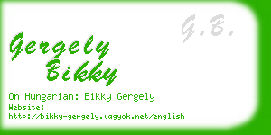 gergely bikky business card